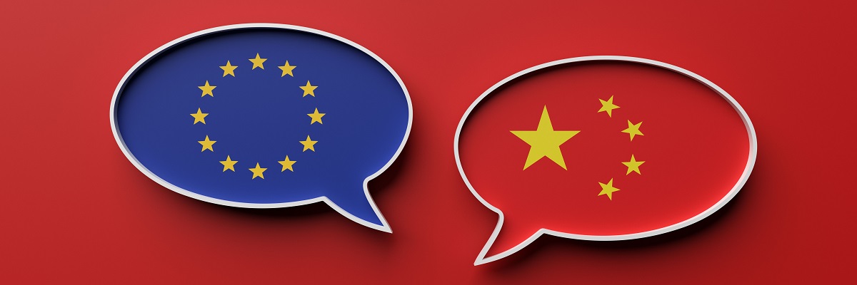 Emblems of European Union and China